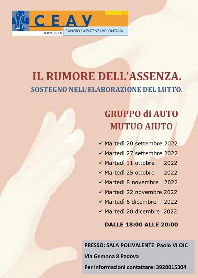 Il rumore dell'assenza. Sostegno nell'elaborato del lutto