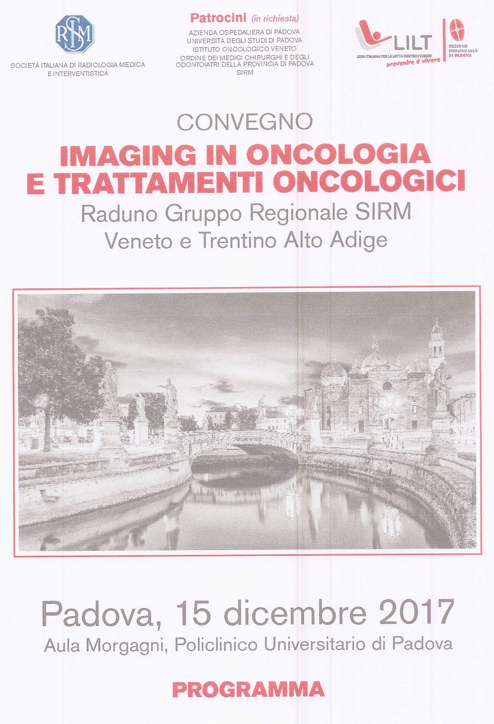 CONVEGNO IMAGING IN ONCOLOGIA E TRATTAMENTI ONCOLOGICI